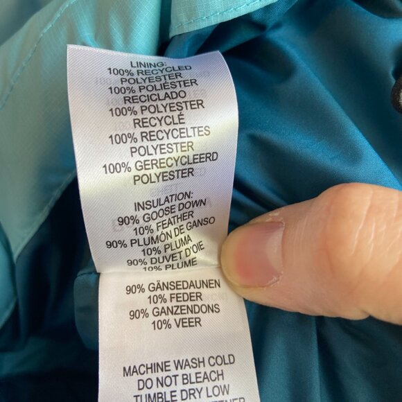 NWT Backcountry Fjord Blue Raglan Allied Down Jacket - Picture 7 of 9